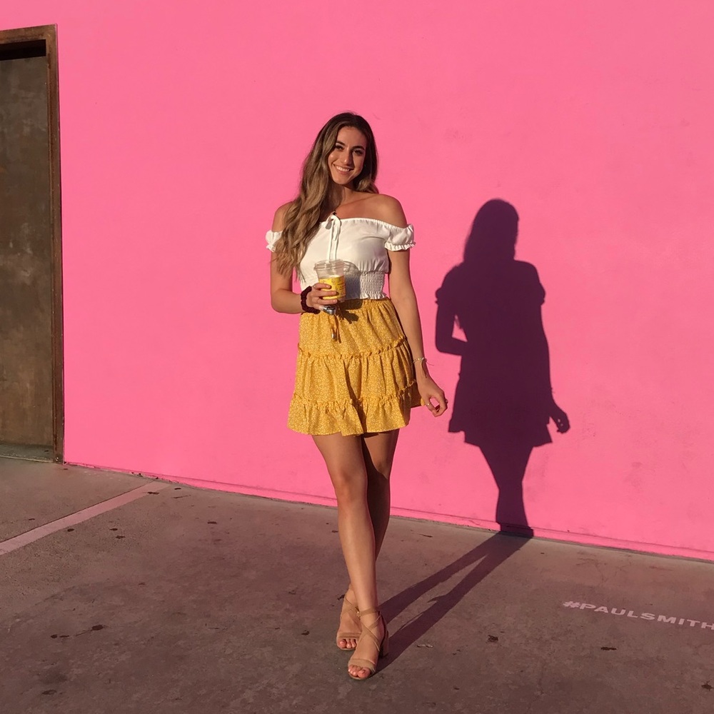 Yellow Shein Skirt
